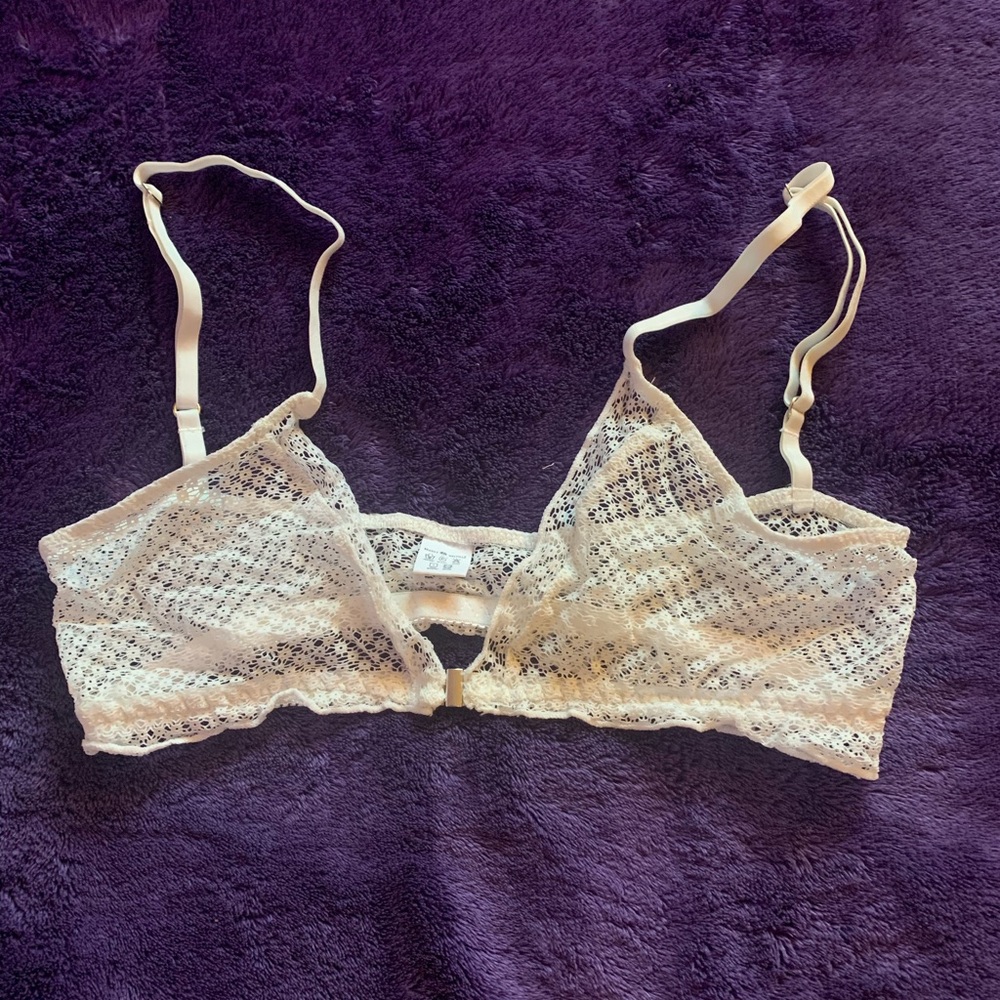 Tiny White Lace Bralette